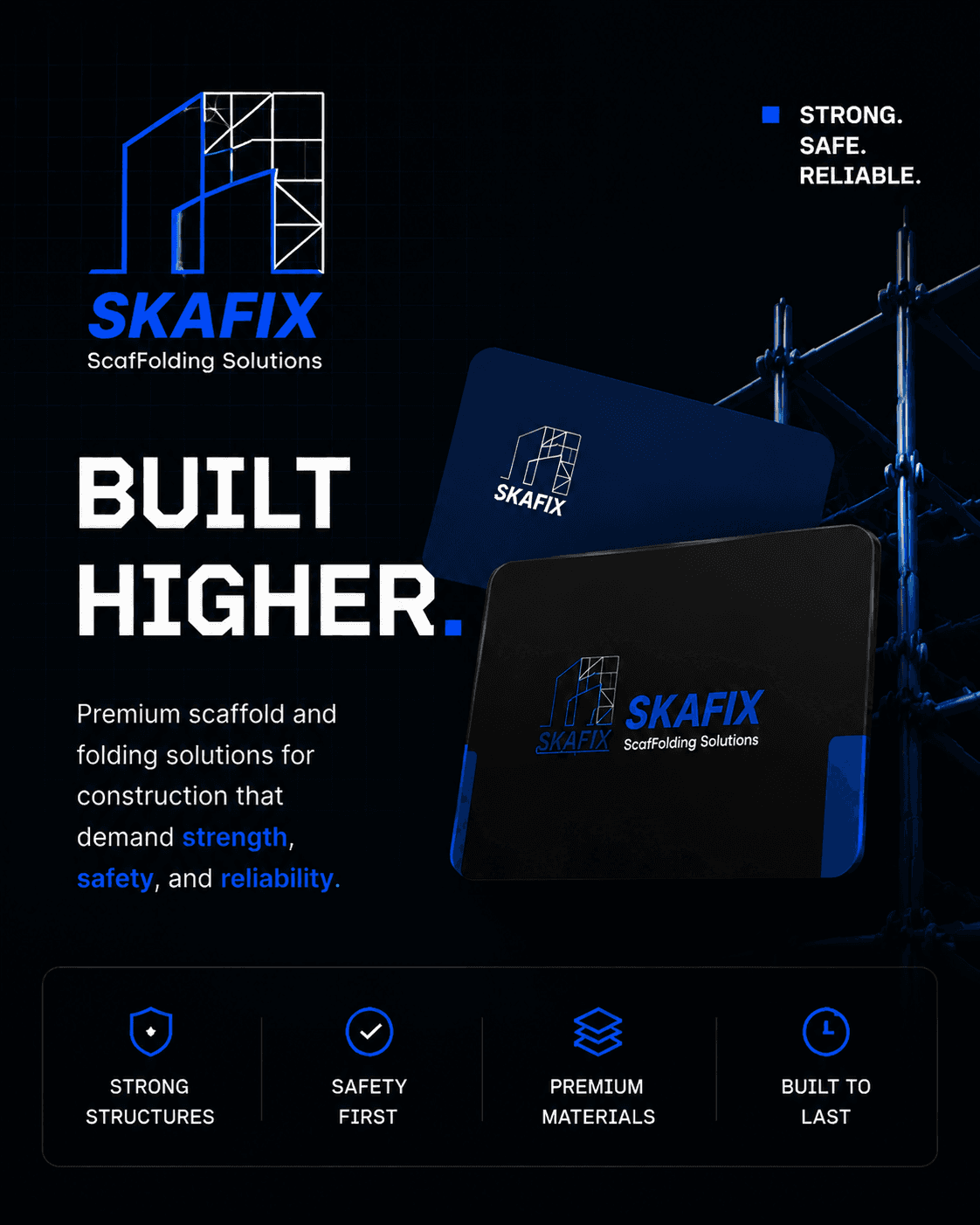 SKAFIX scaffolding solutions poster